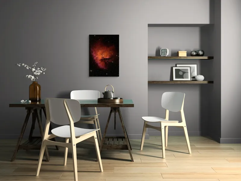 Nebuloasa cosmică roșie adâncă, 50 x 70 cm – poza 5