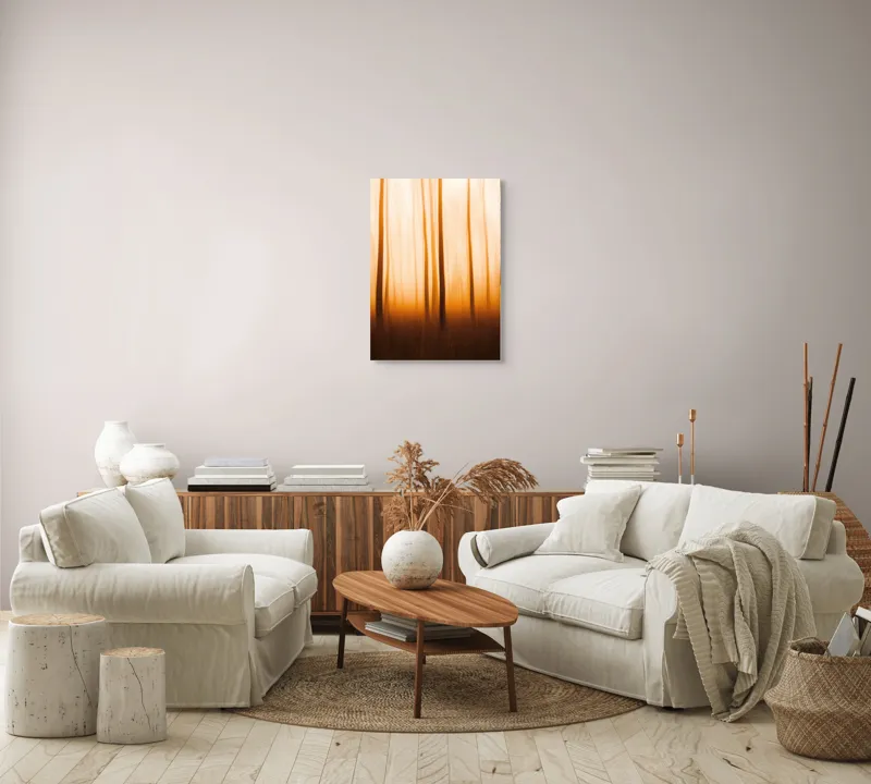 Lumină și umbre în amurg pădure, 50 x 70 cm – poza 4