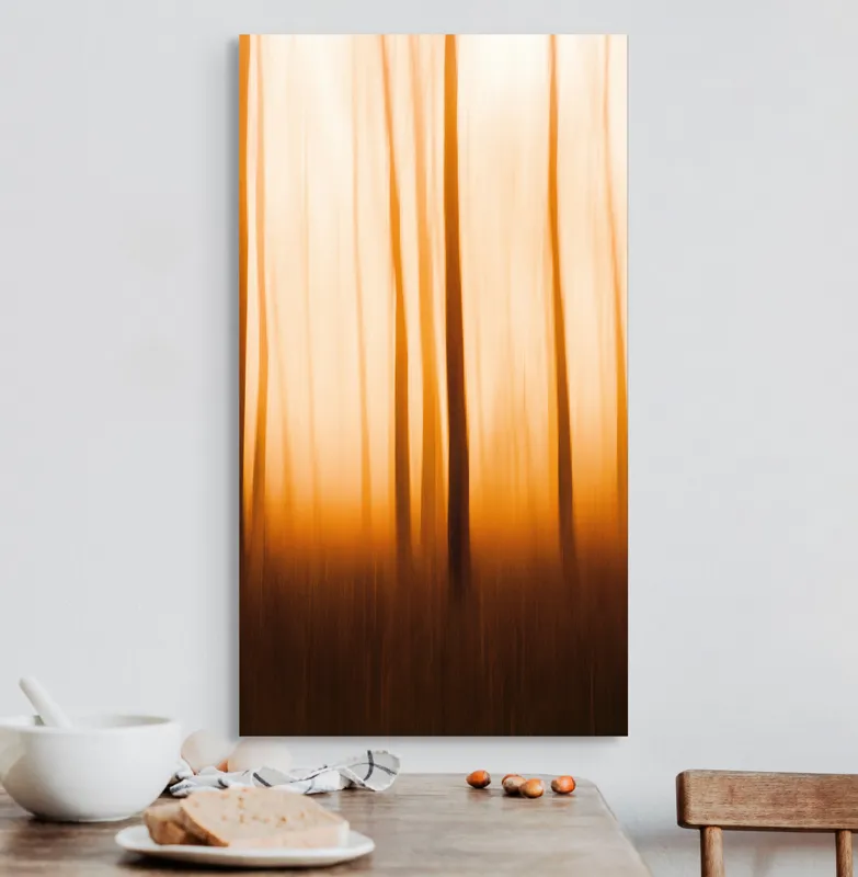 Lumină și umbre în amurg pădure, 50 x 90 cm – poza 3