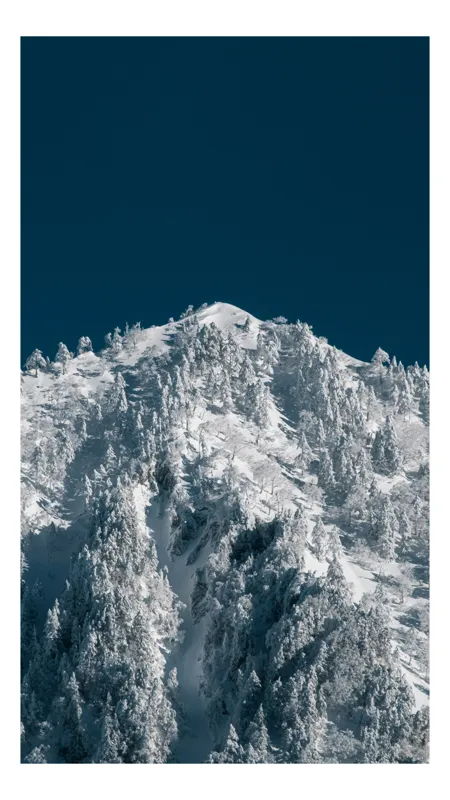 Zăpezile tăcete sub cer albastru, 70 x 100 cm