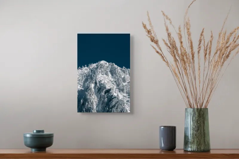 Zăpezile tăcete sub cer albastru, 26 x 39 cm – poza 5