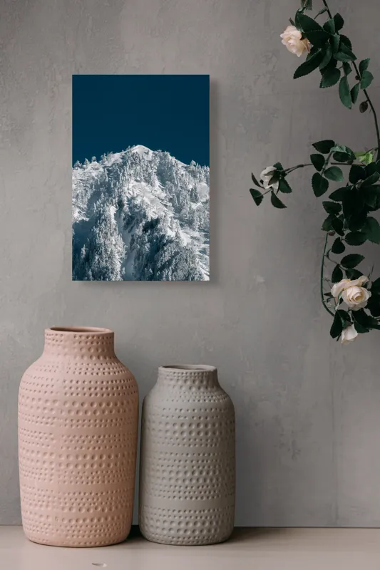 Zăpezile tăcete sub cer albastru, 26 x 39 cm – poza 6