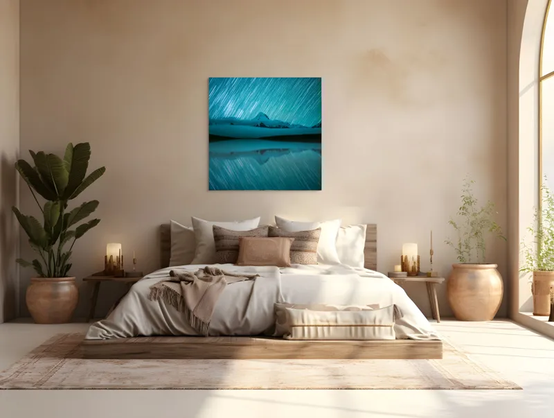 Luminile stelelor peste munți, 100 x 100 cm – poza 4