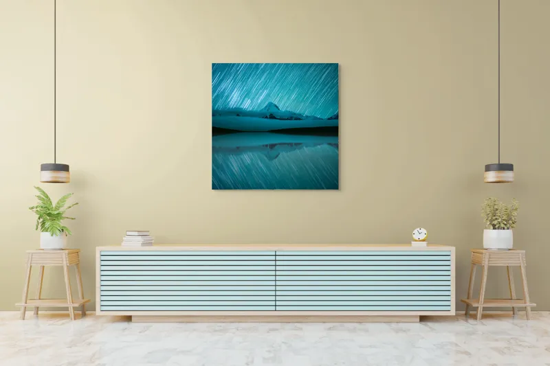 Luminile stelelor peste munți, 100 x 100 cm – poza 5