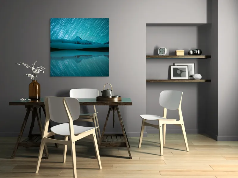 Luminile stelelor peste munți, 100 x 100 cm – poza 6