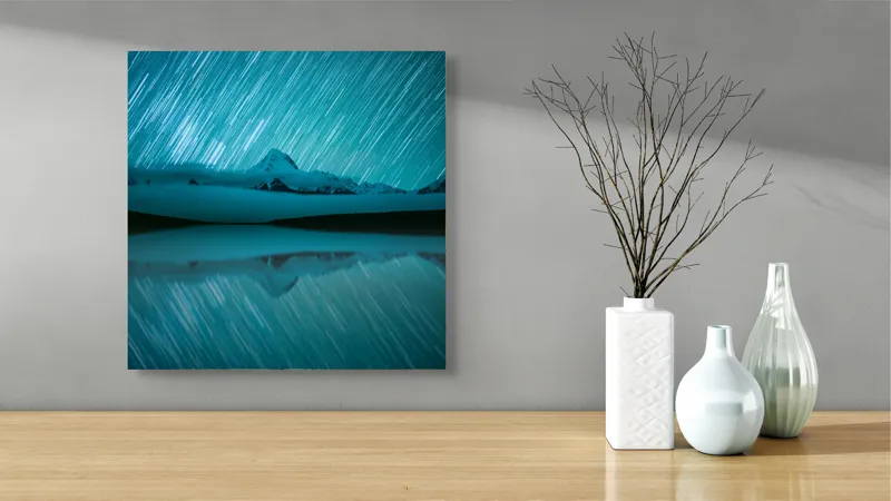 Luminile stelelor peste munți, 50 x 50 cm – poza 3