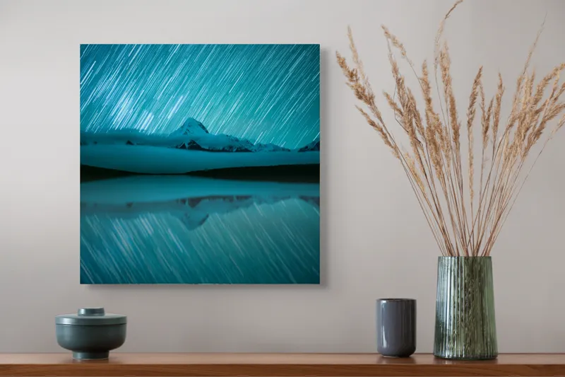 Luminile stelelor peste munți, 50 x 50 cm – poza 4
