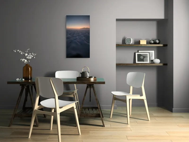 Zori misterioase pe câmpul înzăpezit, 50 x 90 cm – poza 4