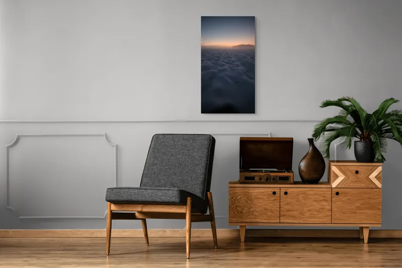 Zori misterioase pe câmpul înzăpezit, 50 x 90 cm – poza 8
