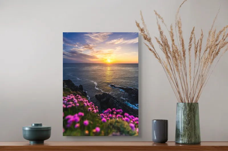 Apus mistic al mării și florilor, 39 x 54 cm – poza 3