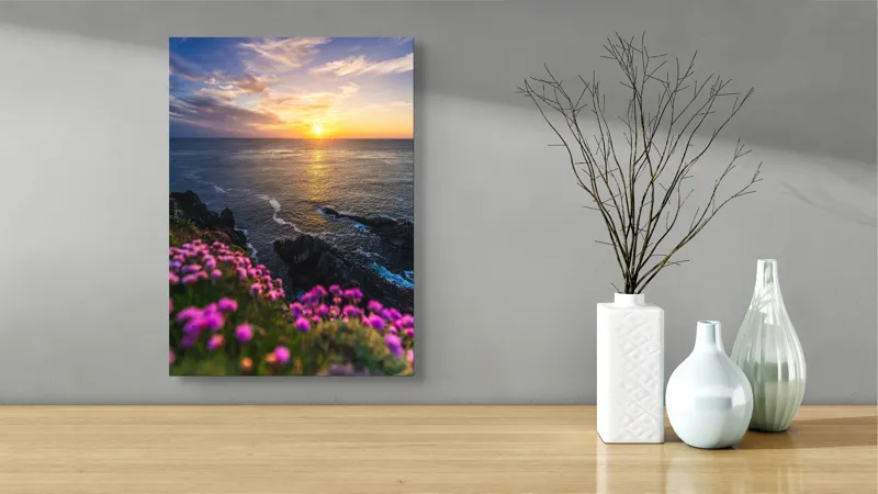 Apus mistic al mării și florilor, 39 x 54 cm – poza 4