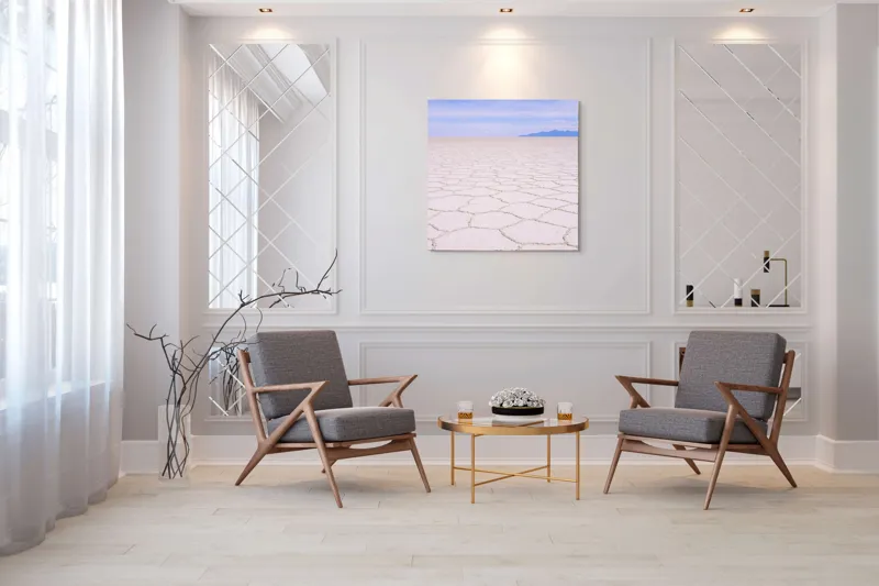 Infinitul liniștit al peisajului geometric, 100 x 100 cm – poza 7