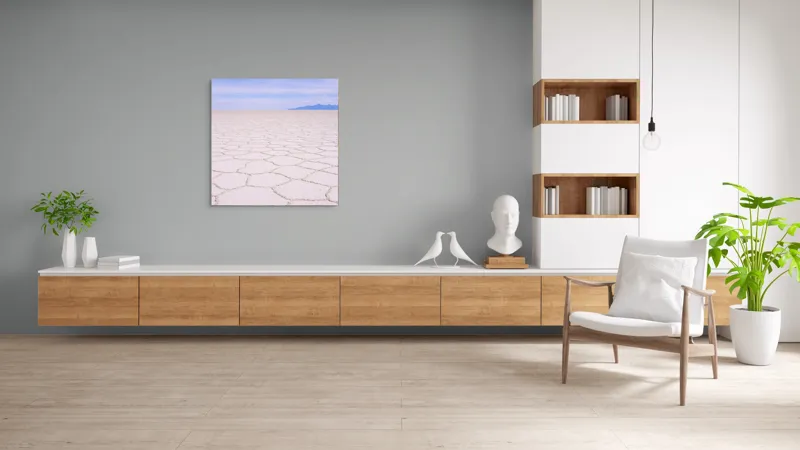 Infinitul liniștit al peisajului geometric, 100 x 100 cm – poza 8