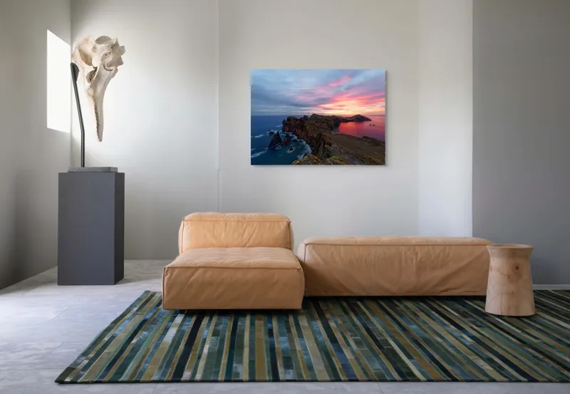 Peisaj marin la apus spectaculos, 100 x 70 cm – poza 7