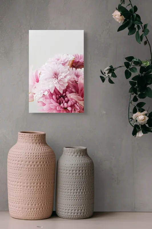 Flori pastel în canvas art modern, 26 x 39 cm – poza 6