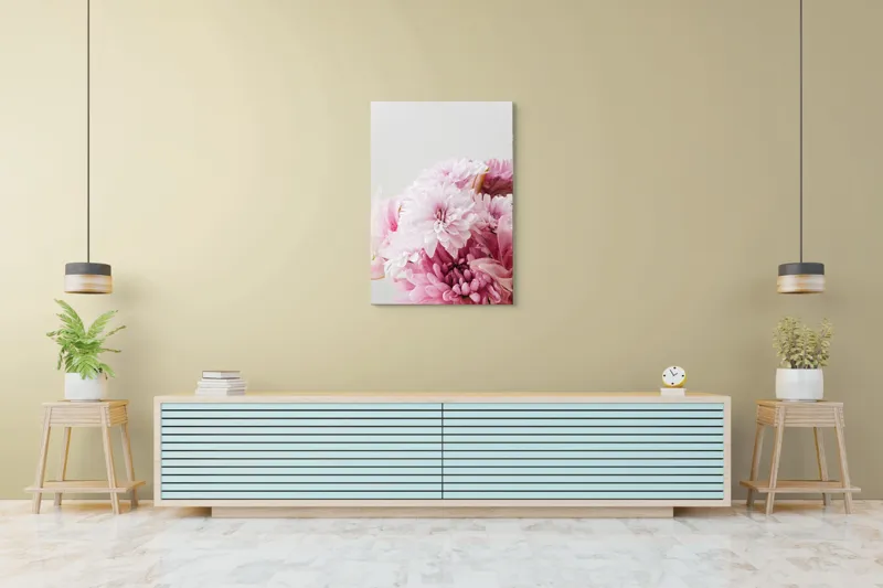 Flori pastel în canvas art modern, 70 x 100 cm – poza 5