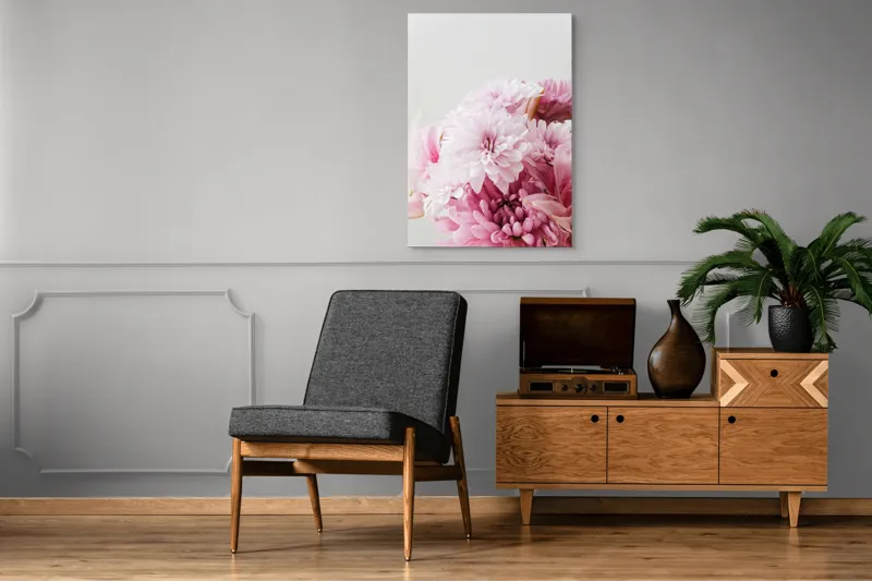 Flori pastel în canvas art modern, 70 x 100 cm – poza 6