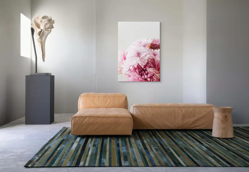 Flori pastel în canvas art modern, 70 x 100 cm – poza 7