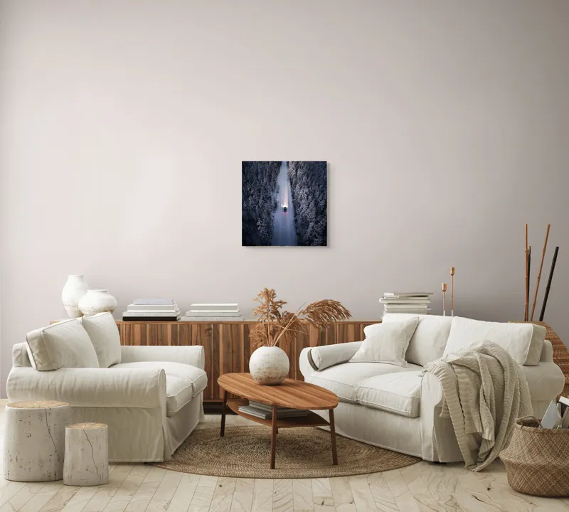 Drumul prin pădurea înghețată, 50 x 50 cm – poza 7
