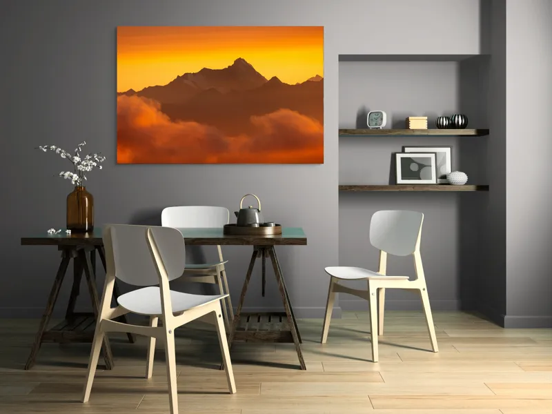 Muntele în lumina amurgului profundă, 150 x 100 cm – poza 5