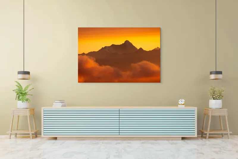 Muntele în lumina amurgului profundă, 150 x 100 cm – poza 6