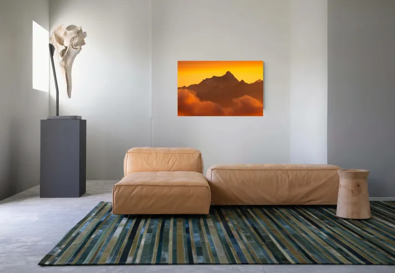 Muntele în lumina amurgului profundă, 90 x 50 cm – poza 8