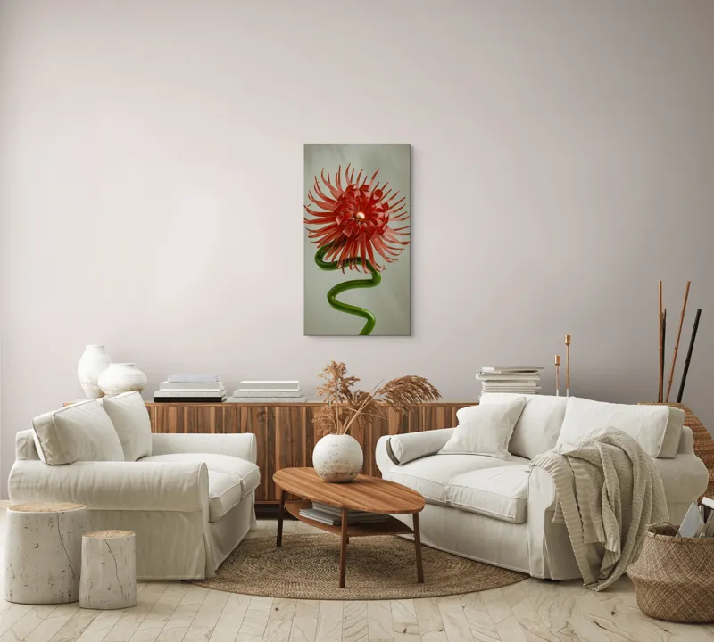 Art decor vegetal spiralat modern, 50 x 90 cm – poza 7