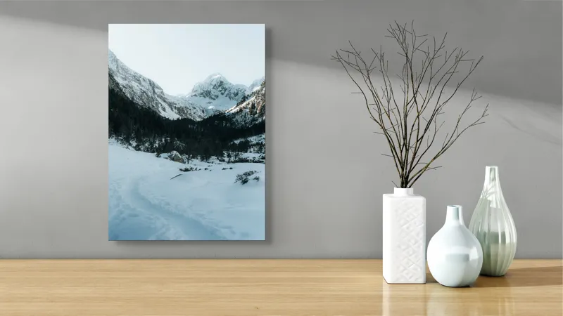 Peisaje montane zile de iarnă, 39 x 54 cm – poza 4
