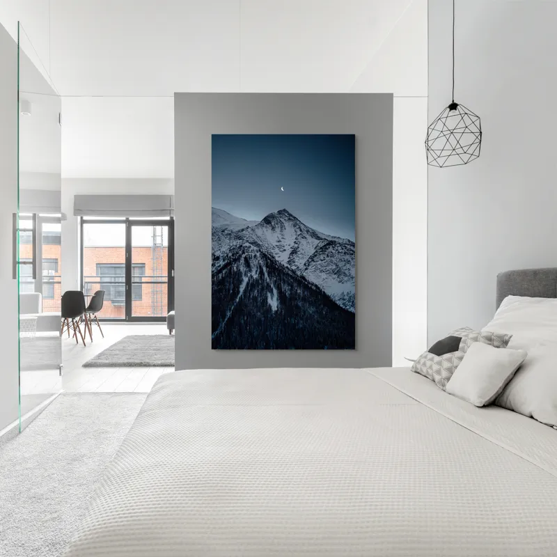 Noaptea de iarnă în munți zăpadă, 100 x 150 cm – poza 5
