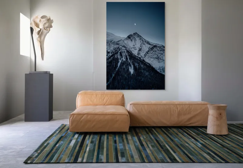 Noaptea de iarnă în munți zăpadă, 100 x 150 cm – poza 7