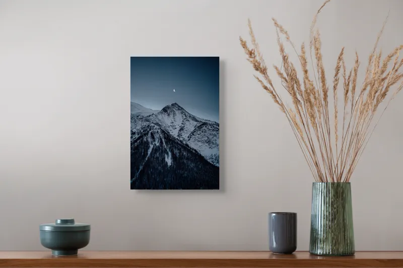 Noaptea de iarnă în munți zăpadă, 26 x 39 cm – poza 5