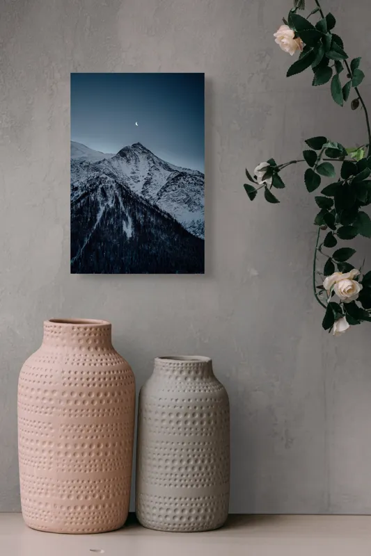 Noaptea de iarnă în munți zăpadă, 26 x 39 cm – poza 6