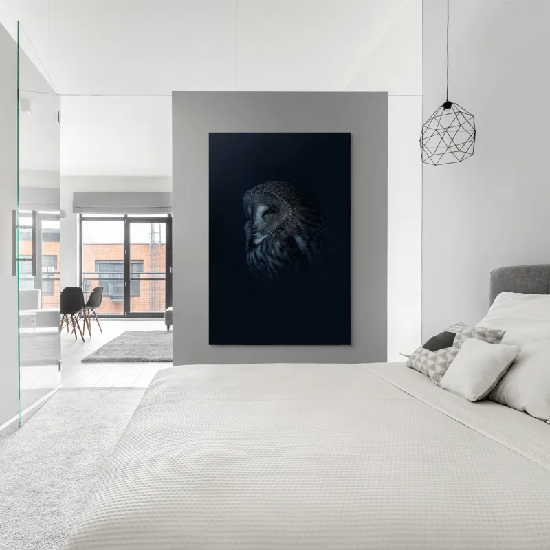 Bufnița în taina întunericului artă, 100 x 150 cm – poza 5