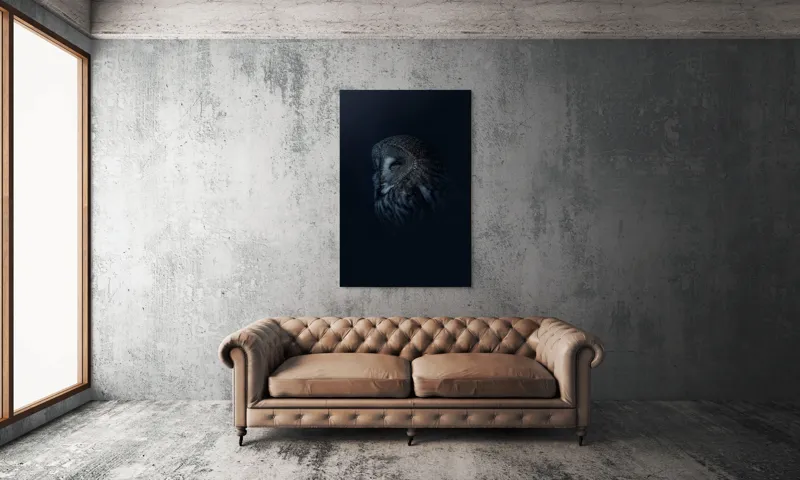 Bufnița în taina întunericului artă, 100 x 150 cm – poza 6