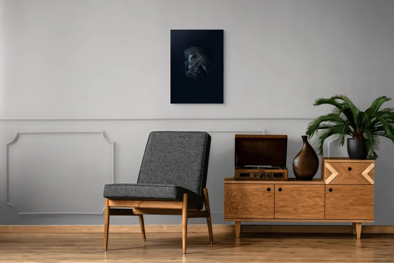 Bufnița în taina întunericului artă, 50 x 70 cm – poza 8
