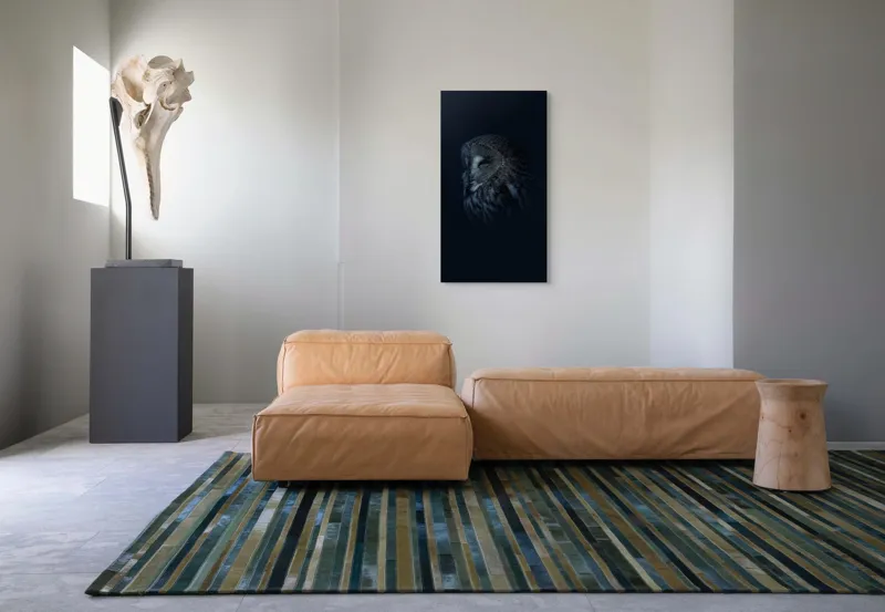 Bufnița în taina întunericului artă, 50 x 90 cm – poza 5