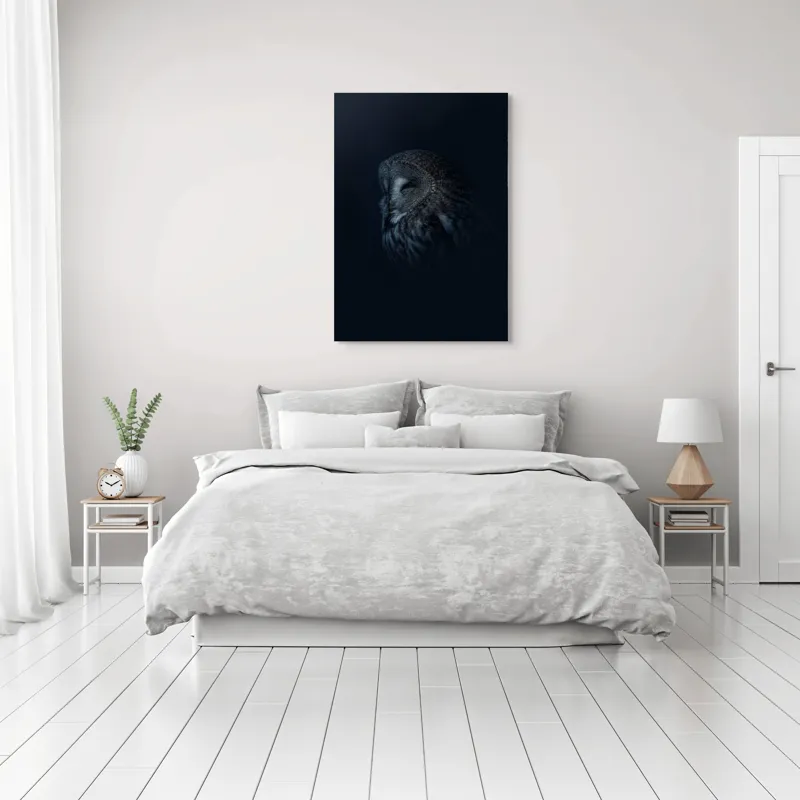 Bufnița în taina întunericului artă, 70 x 100 cm – poza 4