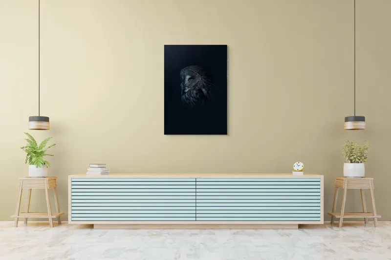 Bufnița în taina întunericului artă, 70 x 100 cm – poza 6