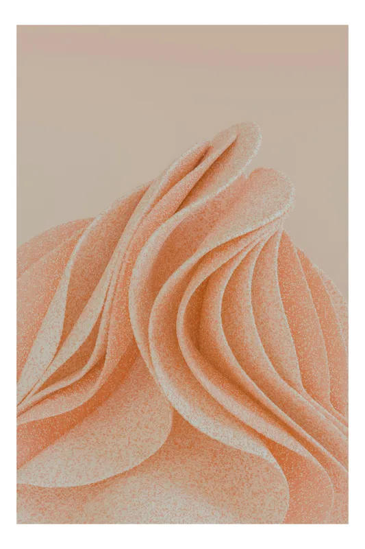 Curbe pastelate delicat și fluide, 50 x 90 cm