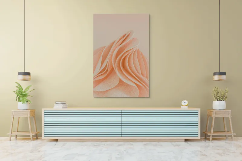 Curbe pastelate delicat și fluide, 100 x 150 cm – poza 4