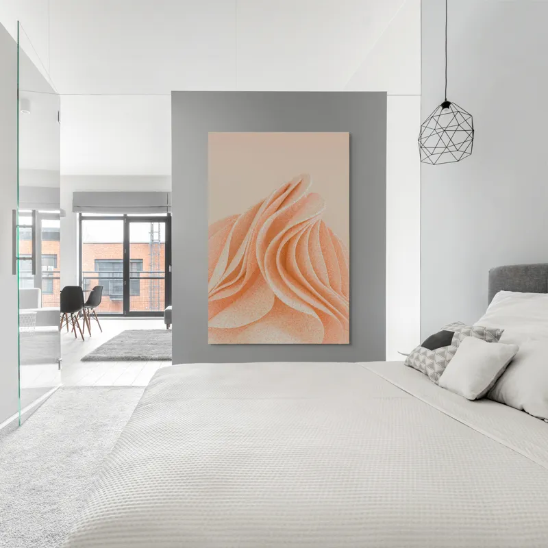 Curbe pastelate delicat și fluide, 100 x 150 cm – poza 5