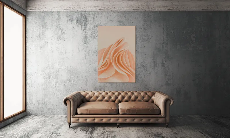 Curbe pastelate delicat și fluide, 100 x 150 cm – poza 6