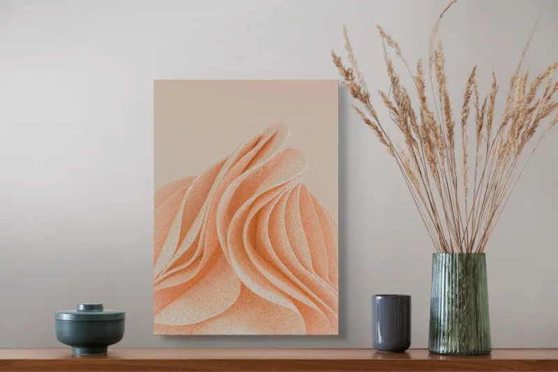 Curbe pastelate delicat și fluide, 39 x 54 cm – poza 3