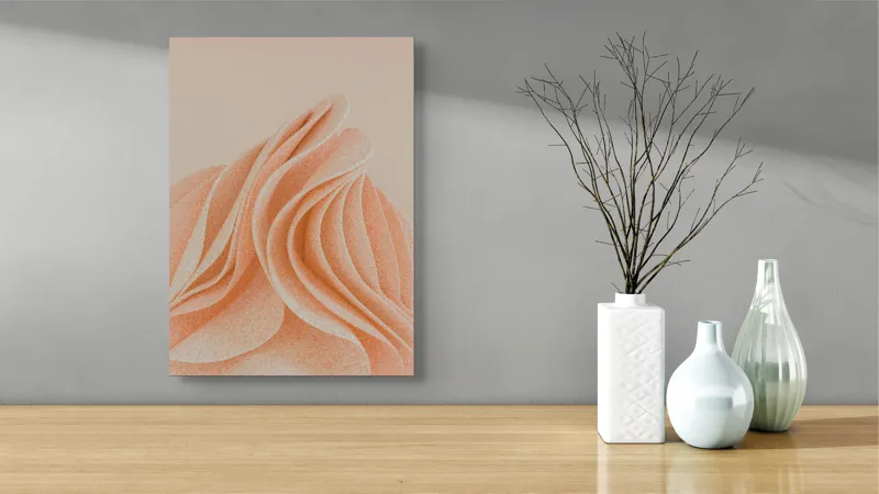 Curbe pastelate delicat și fluide, 39 x 54 cm – poza 4