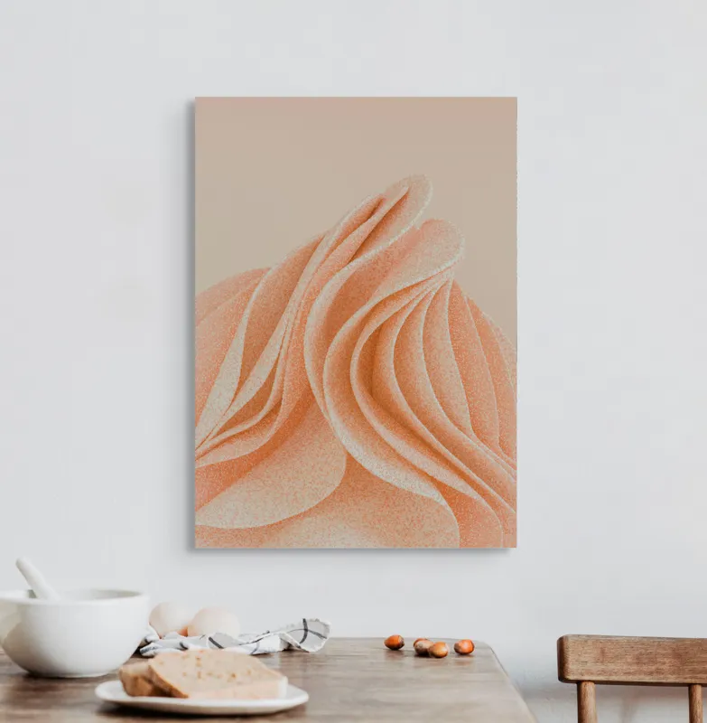 Curbe pastelate delicat și fluide, 50 x 70 cm – poza 3