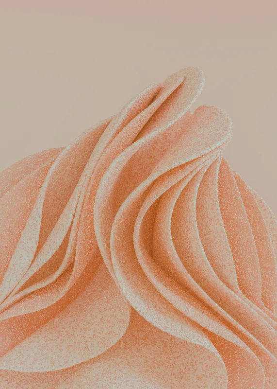 Curbe pastelate delicat și fluide, 50 x 70 cm – poza 2