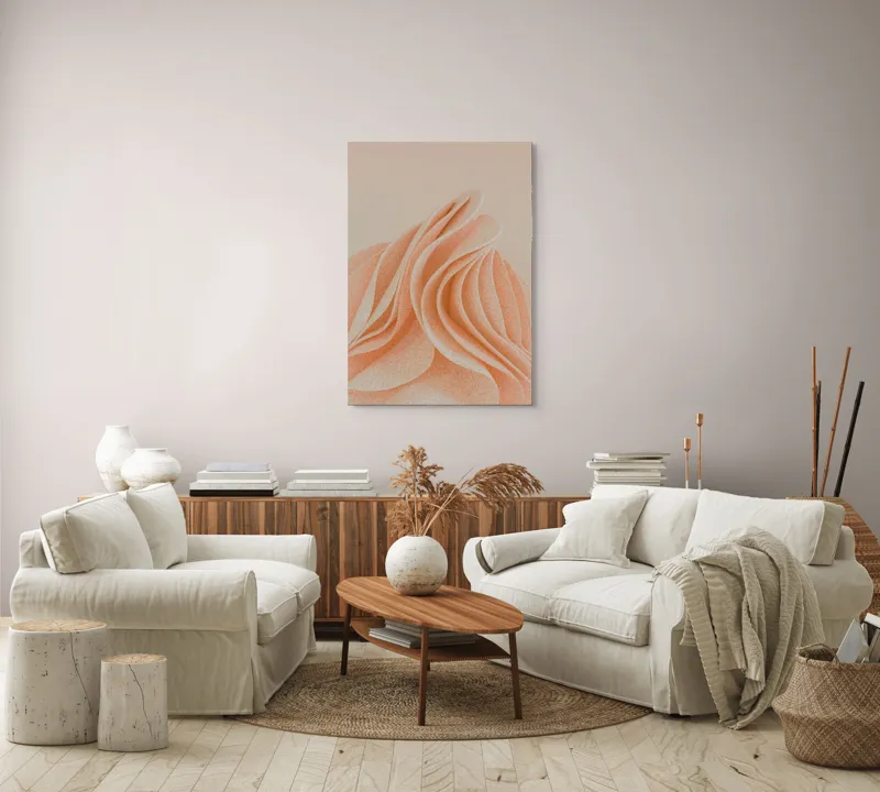 Curbe pastelate delicat și fluide, 70 x 100 cm – poza 4