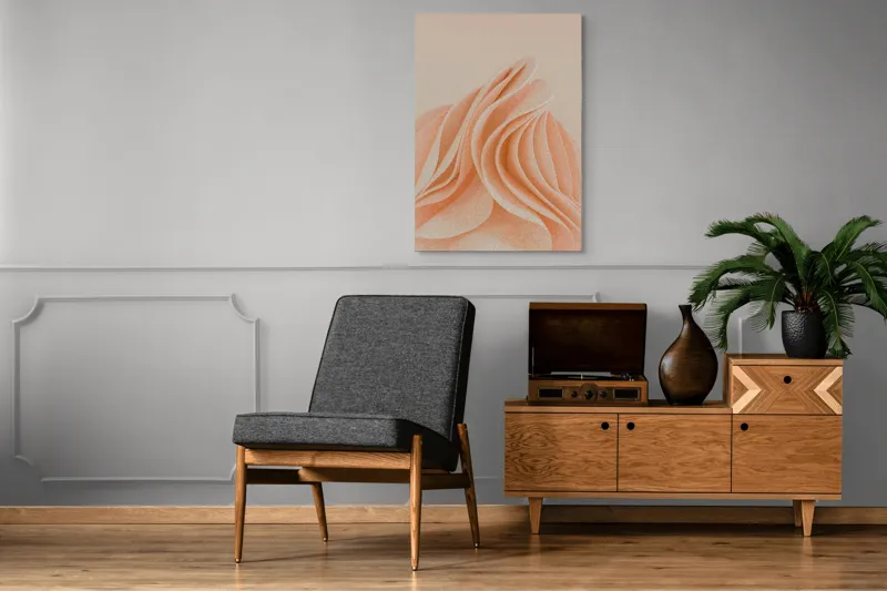 Curbe pastelate delicat și fluide, 70 x 100 cm – poza 6