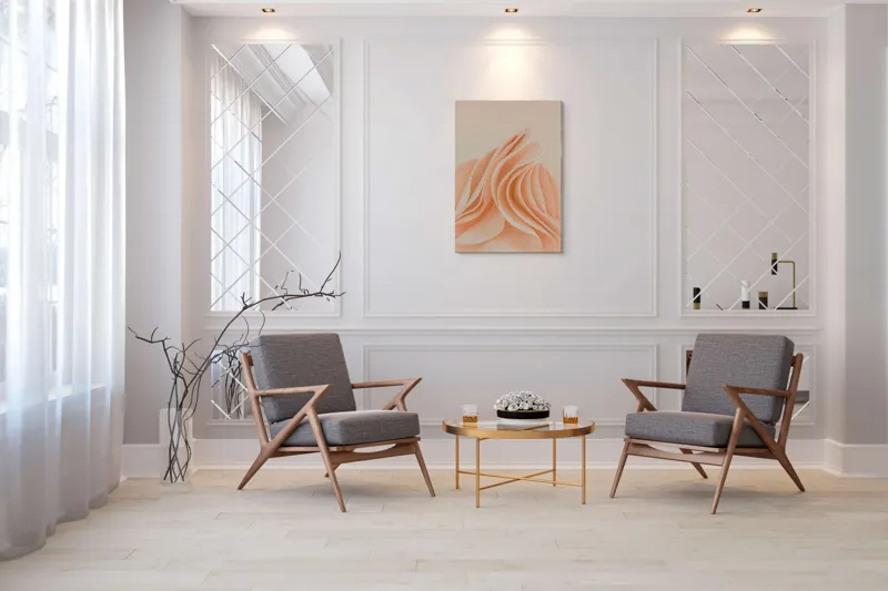 Curbe pastelate delicat și fluide, 70 x 100 cm – poza 8