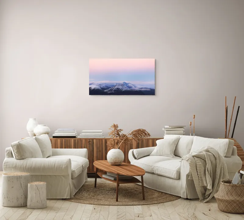 Peisaj Montan la Răsărit Serenitate, 90 x 50 cm – poza 4